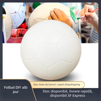 Minge de fotbal TTCJC - Material PVC, cusături adezive, logo imprimat