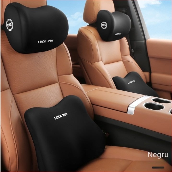 Perne lombare auto cu spumă cu memorie, exterior din fibre sintetice, potrivire universală, utilizare pentru toate anotimpurile, personalizare disponibilă