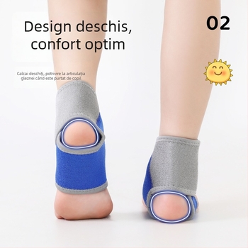 AB071 Protecție pentru glezna pentru copii, pentru sporturi în aer liber, țesătură OK compozită respirabilă, închidere Velcro, protecție anti-răsucire, pentru toate anotimpurile
