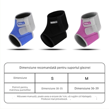 AB071 Protecție pentru glezna pentru copii, pentru sporturi în aer liber, țesătură OK compozită respirabilă, închidere Velcro, protecție anti-răsucire, pentru toate anotimpurile