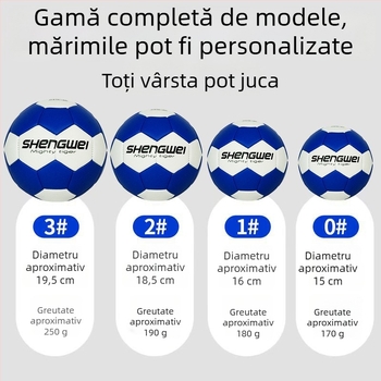Minge de handbal pentru copii – Shengwei, din cauciuc, cusătură automată, imprimare logo, personalizare