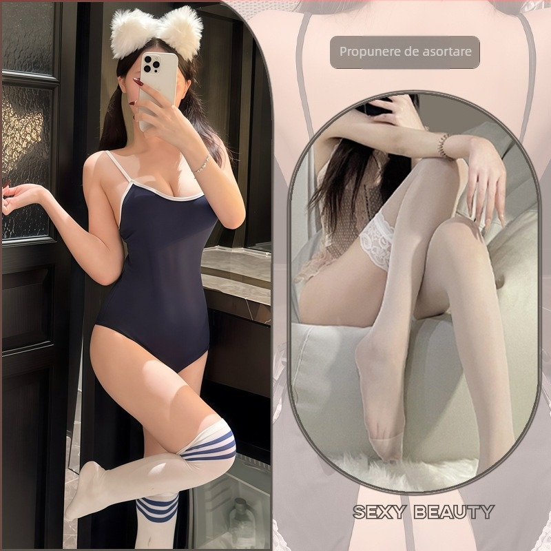 Pijamă și lenjerie cu bretele – stil japonez, poliester, unisex, primăvara 2025, cod produs 8255