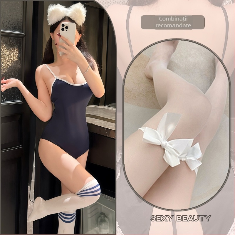 Pijamă și lenjerie cu bretele – stil japonez, poliester, unisex, primăvara 2025, cod produs 8255