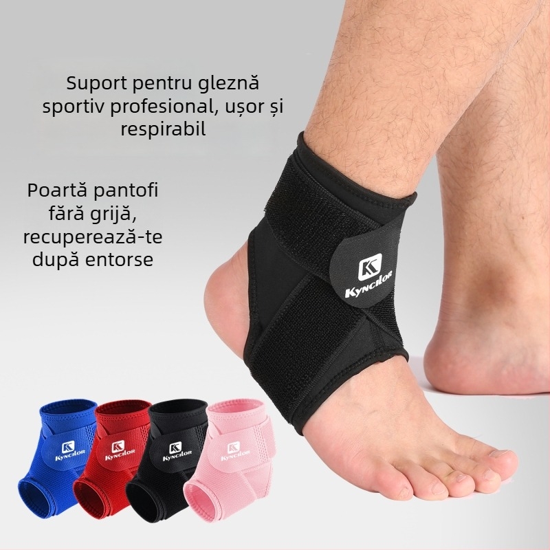 Ortheză de gleznă pentru sporturi în aer liber — adulți, fibră poliesterică, susținere dinamică, protecție a glezei