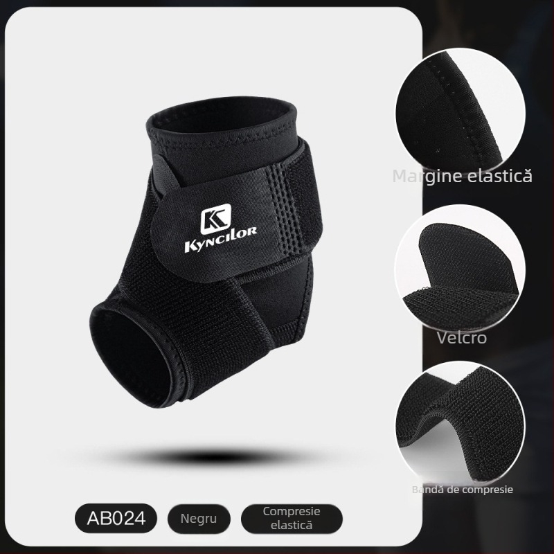Ortheză de gleznă pentru sporturi în aer liber — adulți, fibră poliesterică, susținere dinamică, protecție a glezei