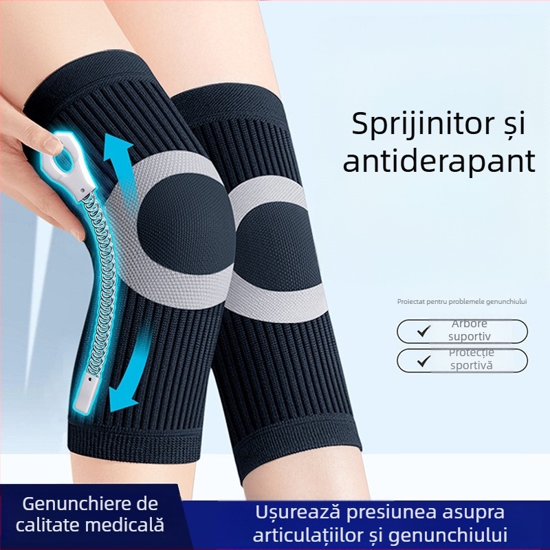 Protecții pentru genunchi Panapopo - antiderapante, de uz medical, pentru adulți (Brand: Panapopo; Material principal: nailon + fibre de poliester; Model: YYFH0807; Zone protejate: genunchii; Destinate adulților)