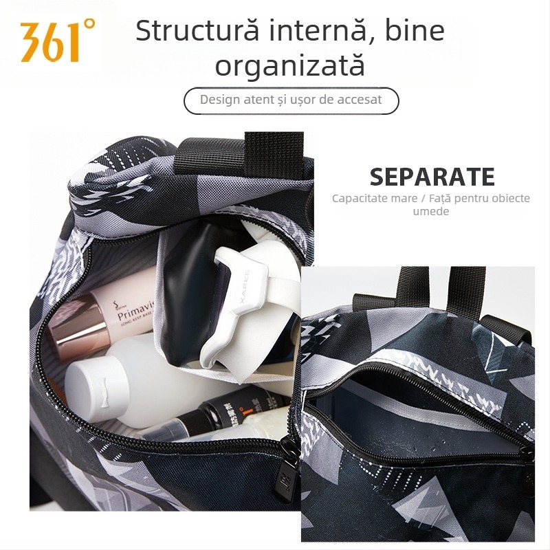 Geantă de depozitare pentru înot cu compartiment uscat/umed | Unisex, EVA, impermeabilă pentru activități în aer liber