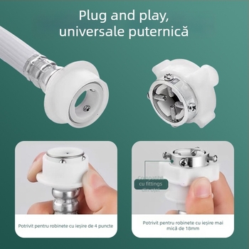 Aofulang xldzdg Conductă de alimentare cu apă pentru mașina de spălat – furtun extins rezistent la explozie, conector snap-on