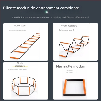 Scară de agilitate din oțel carbon – echipament de antrenament pentru fotbal, alergare și fitness