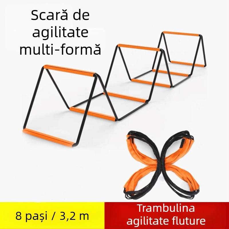 Scară de agilitate din oțel carbon – echipament de antrenament pentru fotbal, alergare și fitness