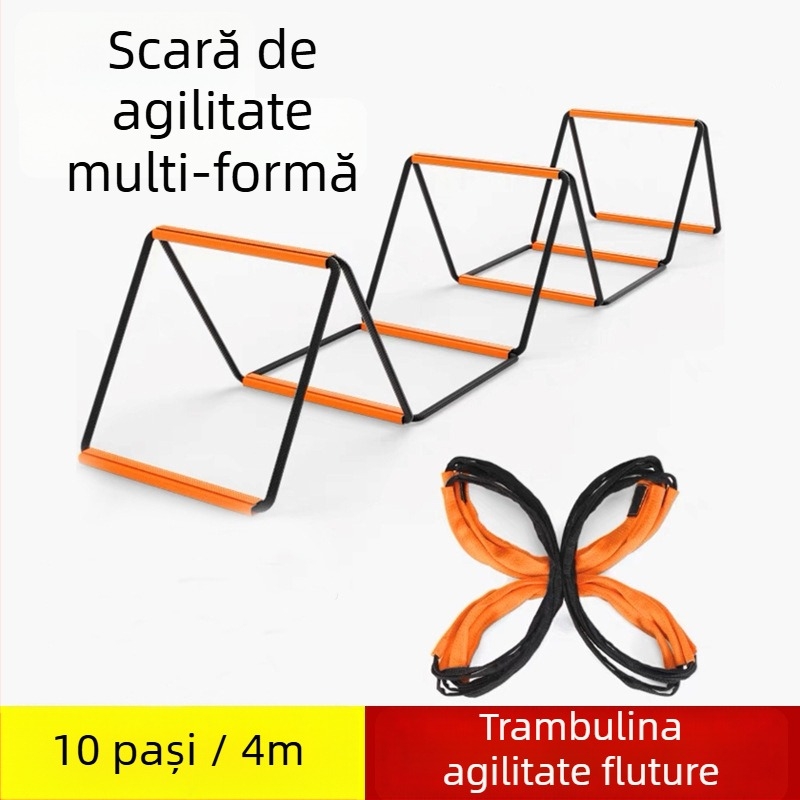 Scară de agilitate din oțel carbon – echipament de antrenament pentru fotbal, alergare și fitness