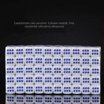 Zaruri din melamină Yishun, 100 buc., stil filet, pentru șah și jocuri de cărți