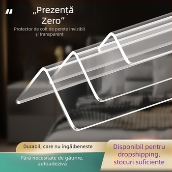 Benzi transparente pentru colțuri de perete, autoadezive, fără găuri, decorative pentru colț (Origine: Yiwu; Cod: 12345678; Export cross-border: Da; Brand: Altul; Importat: Nu)