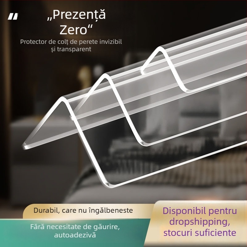 Benzi transparente pentru colțuri de perete, autoadezive, fără găuri, decorative pentru colț (Origine: Yiwu; Cod: 12345678; Export cross-border: Da; Brand: Altul; Importat: Nu)