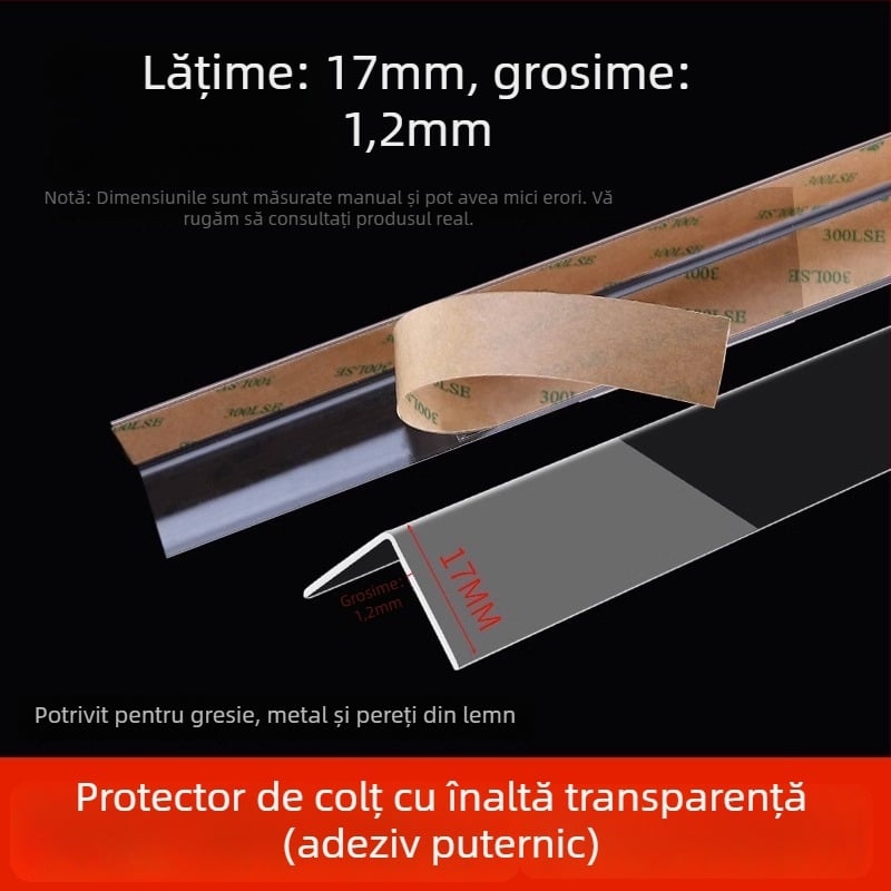 Benzi transparente pentru colțuri de perete, autoadezive, fără găuri, decorative pentru colț (Origine: Yiwu; Cod: 12345678; Export cross-border: Da; Brand: Altul; Importat: Nu)