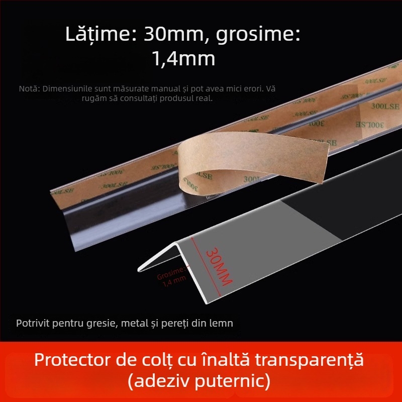 Benzi transparente pentru colțuri de perete, autoadezive, fără găuri, decorative pentru colț (Origine: Yiwu; Cod: 12345678; Export cross-border: Da; Brand: Altul; Importat: Nu)