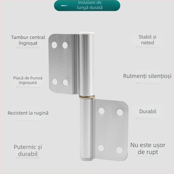 Balamă de ușă din oțel inoxidabil, model HYMD, brand Neck Strength, stil modern minimalist, material: oțel inoxidabil