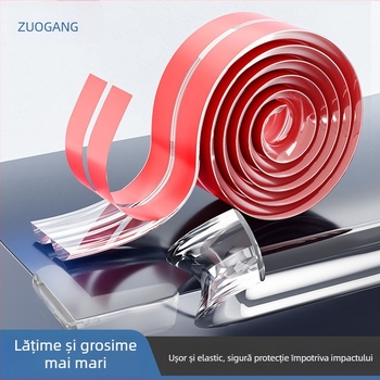 Zuo Gang bandă de protecție din silicon transparent, anti-coliziune pentru marginile mesei și colțurile pereților, fără miros
