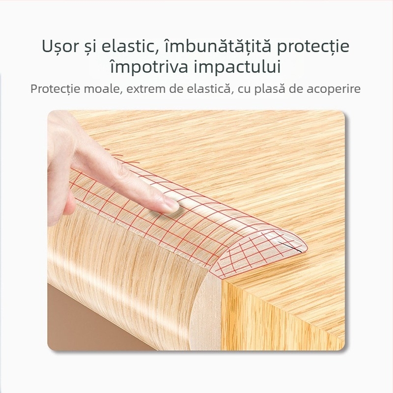 Zuo Gang bandă de protecție din silicon transparent, anti-coliziune pentru marginile mesei și colțurile pereților, fără miros