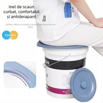 Inel de șezut pentru toaletă, portabil pentru persoane în vârstă – Pengyi, Simple Toilet Seat Ring, stil modern minimalist