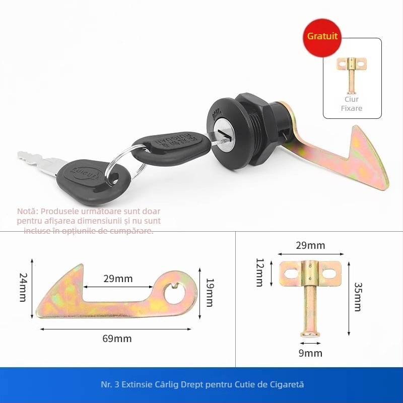 Încuietoare pentru portbagajul unui vehicul electric, universală, Material: ABS+Oțel, Model: Altul, Stil: Modern și simplu