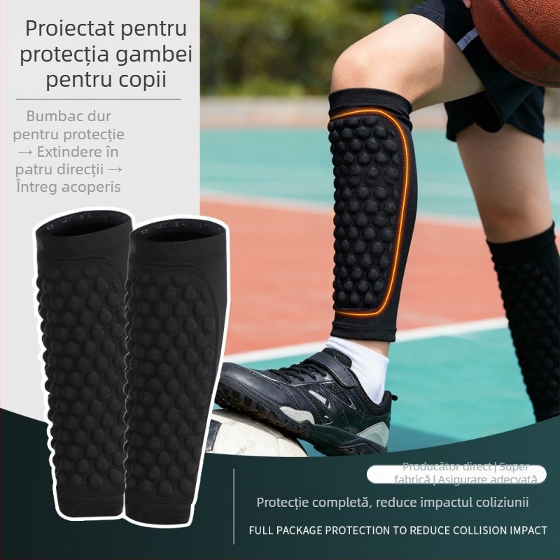Protecții pentru tibie pentru copii – Protecții pentru picior din Spandex, pentru antrenament (Material: Spandex; Public țintă: Copii; Zonă de protecție: Tibie; Domeniu: Protecție pentru picior; Sporturi potrivite: Fotbal, Baschet, Alergare, Rugby, Skatebo