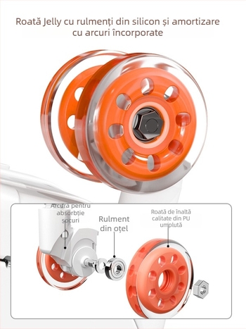 Bagaj PC cu carcasă dură, deschidere frontală, extensibil, roți universale, încuietoare TSA cu combinație