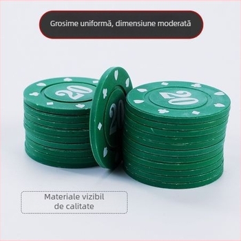 Set de jetoane pentru poker și mahjong, 100 bucăți (ABS material, jetoane mixte, pentru jocuri de masă)