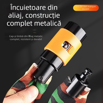 Mustang lacăt de lanț pentru bicicletă, oțel mangan, 780 g, potrivit pentru bicicletă, vehicul electric și motocicletă