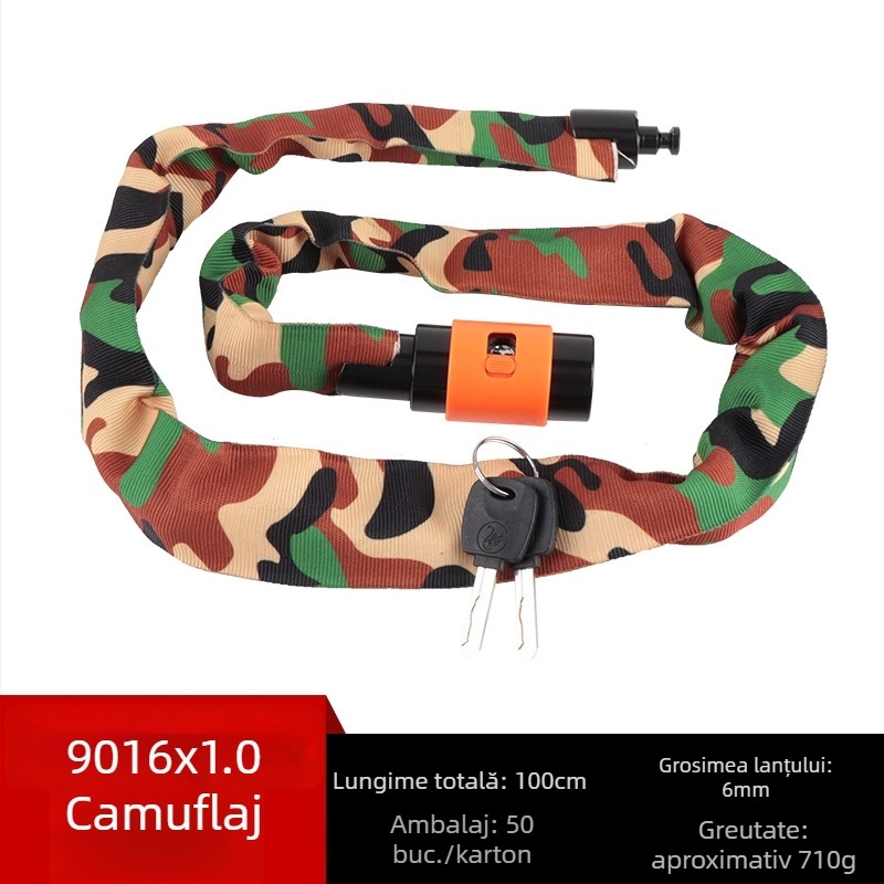 Mustang lacăt de lanț pentru bicicletă, oțel mangan, 780 g, potrivit pentru bicicletă, vehicul electric și motocicletă