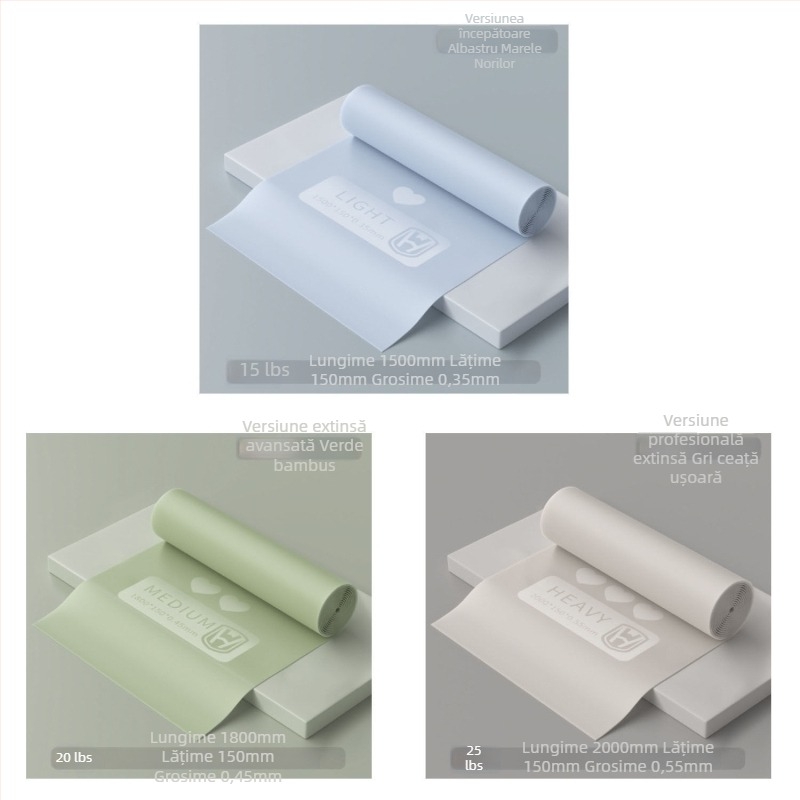 Bandă de rezistență pentru yoga – pentru uz casnic, material: TPE, brand: WOSWEIR