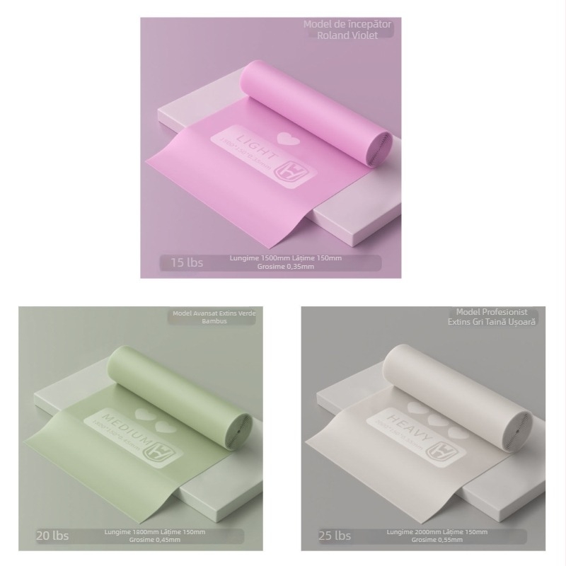 Bandă de rezistență pentru yoga – pentru uz casnic, material: TPE, brand: WOSWEIR