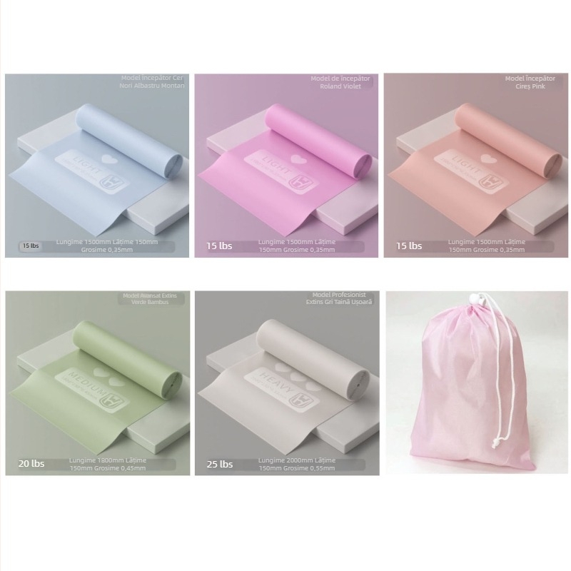 Bandă de rezistență pentru yoga – pentru uz casnic, material: TPE, brand: WOSWEIR