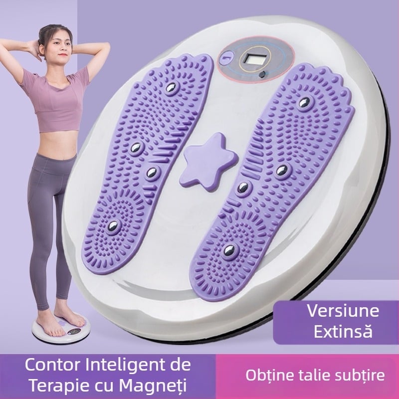 Disc de răsucire a taliei cu numărător inteligent, mărgele magnetice, contor, material PP (modelare corp și scădere în greutate)