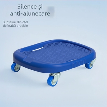 Disc de fitness pentru abdomen DL-858, 740 g, ne pliabil, cu disc glisant, pentru birou și acasă