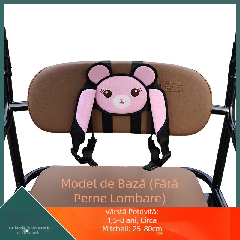 Centură de securitate pentru scaunul din spate al copilului pe tricicletă, motocicletă sau vehicul electric | Material: plastic oțel / imitatie nylon | Potrivit pentru vârsta 1,5–12 ani | Origine: Guangzhou