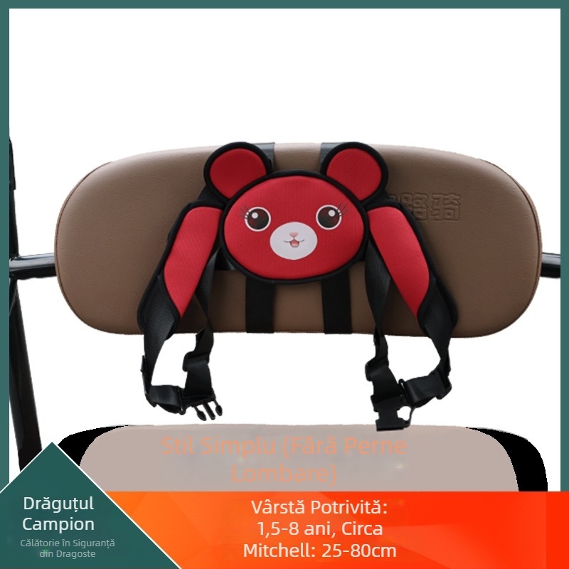 Centură de securitate pentru scaunul din spate al copilului pe tricicletă, motocicletă sau vehicul electric | Material: plastic oțel / imitatie nylon | Potrivit pentru vârsta 1,5–12 ani | Origine: Guangzhou