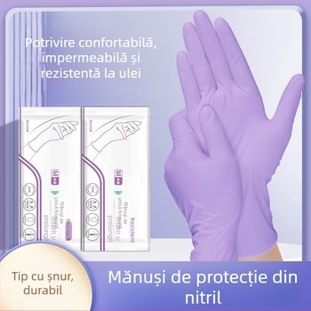 Mănuși de bucătărie din nitril — groase, impermeabile, de unică folosință pentru curățenie în gospodărie