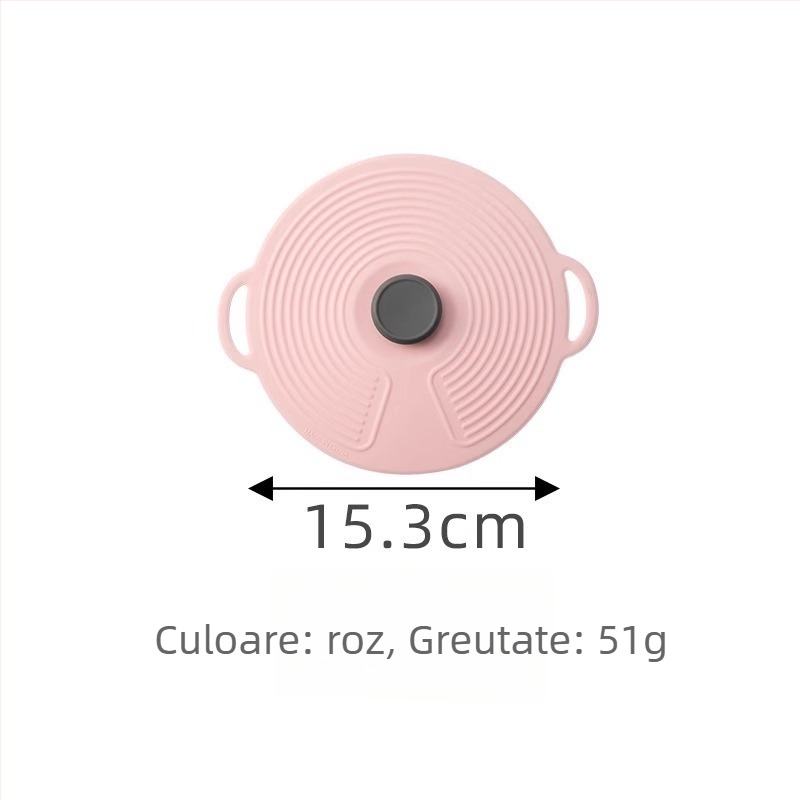 Capac de silicon pentru păstrarea prospețimii, cu etanșare pentru boluri, farfurii și recipiente — stil modern minimalist; brand Friendly; material: Altul