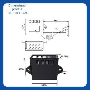 Modul generator de ioni pentru purificator de aer pentru animale de companie, DC12V, certificat UL, model TFB-Y102DJ1, dezinfectare și purificare a aerului