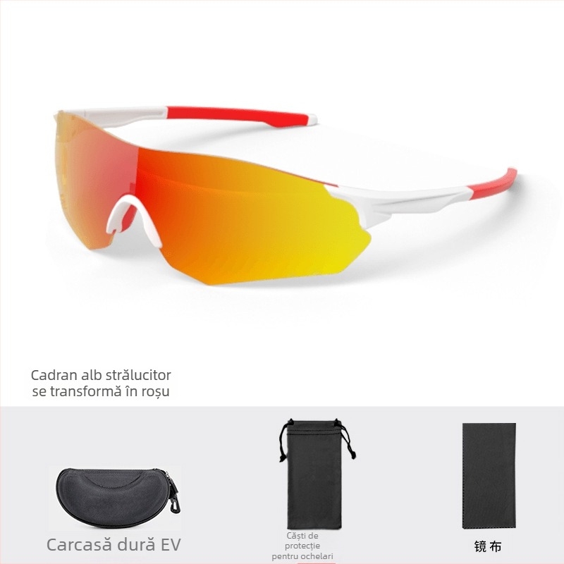 Ochelari de ciclism zi-noapte, protecție UV, TR90 ultraușori, lentile fotocromice