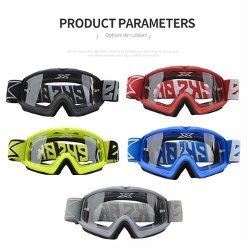 Ochelari de off-road pentru copii – lentile înlocuibile, model 8060EKS, lentile PC, dioptrie 0