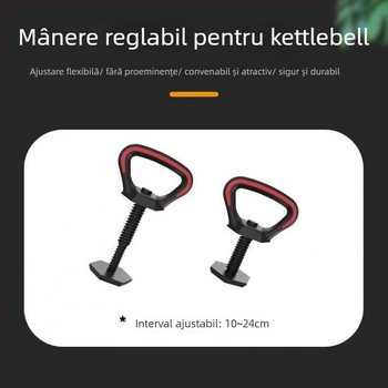 Mâner pentru kettlebell cu lungime de bază reglabilă – EVA material, mâner universal pentru gantere cu plăci, model XX833403507297
