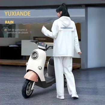 Poncho despărțit pentru adulți — țesătură PVC, grosime 20, strat impermeabil din adeziv PVC, pentru o persoană