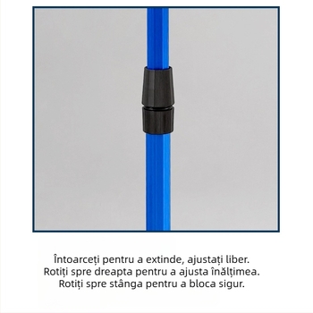 Plasă de pescuit din aliaj de aluminiu cu plasă din silicon, retractabilă, capacitate de încărcare 10 kg