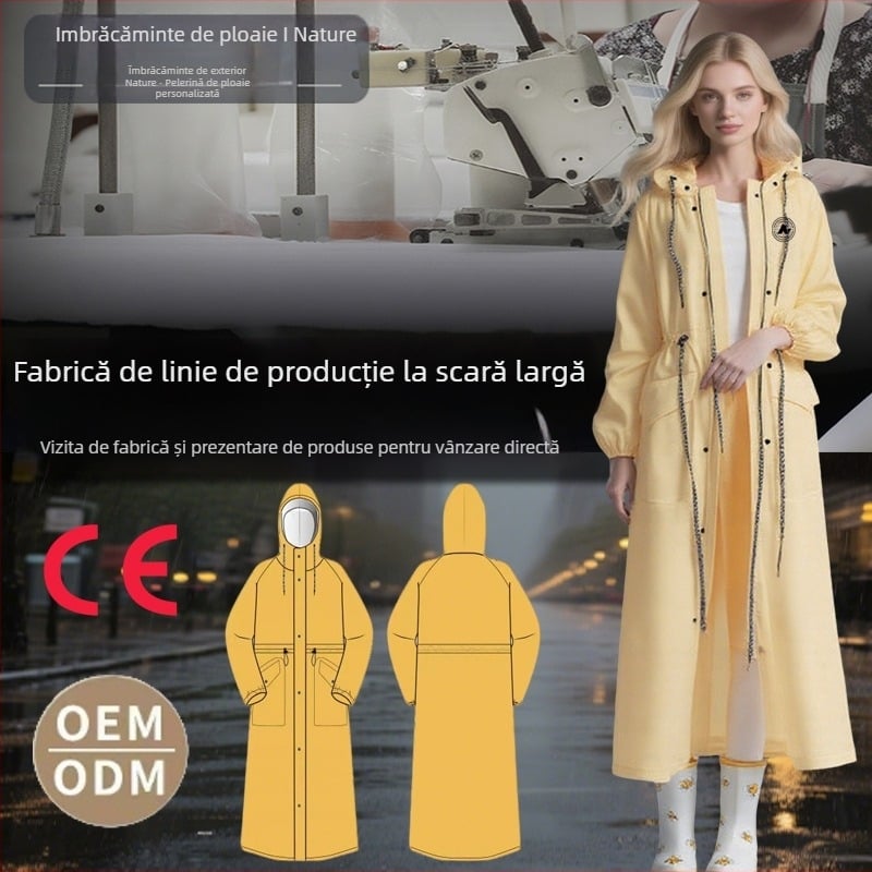 Pelerină EVA pentru adulți — poncho de ciclism, acoperire completă, unisex