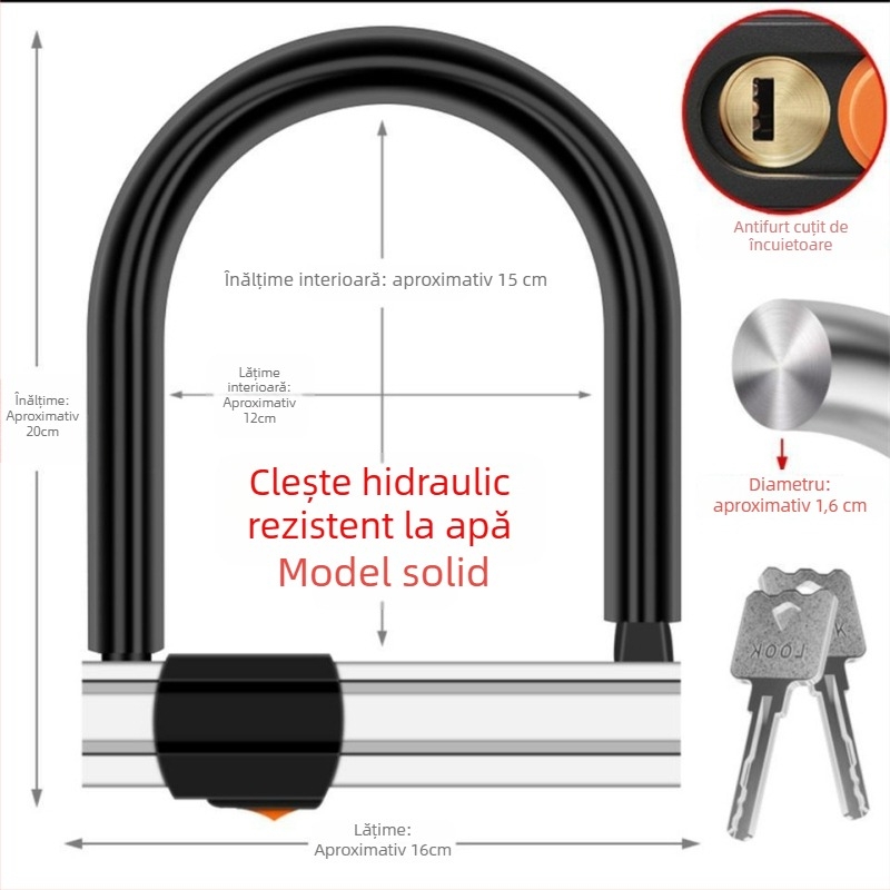 Încuietoare pentru autovehicule Guan ling, oțel inoxidabil, stil modern minimalist, utilizare generală.
