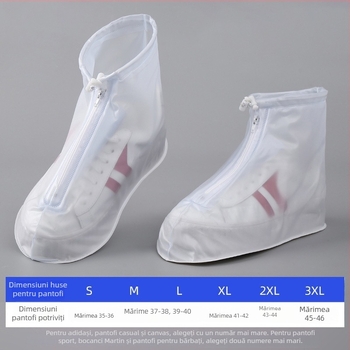 Huse pentru cizme de ploaie pentru drumeții în aer liber — Minimalist din PVC, impermeabile și antiderapante, cu fermoar, brand Zhejun, personalizabile