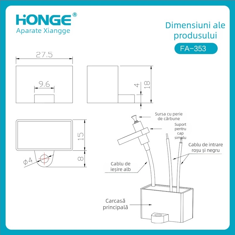 Generator de ioni negativi — purificare a aerului și eliminarea prafului — 24V DC