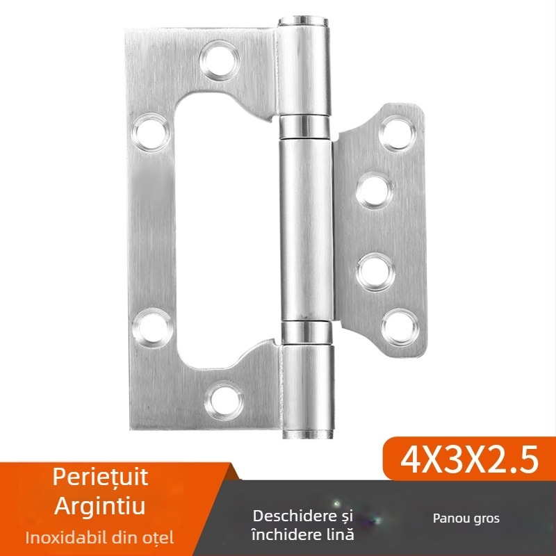 Balama din oțel inoxidabil cu rulmenți pentru uși interioare din lemn, model Hinge, finisaj suprafață: electroplating polishing, marcă TIANJULE